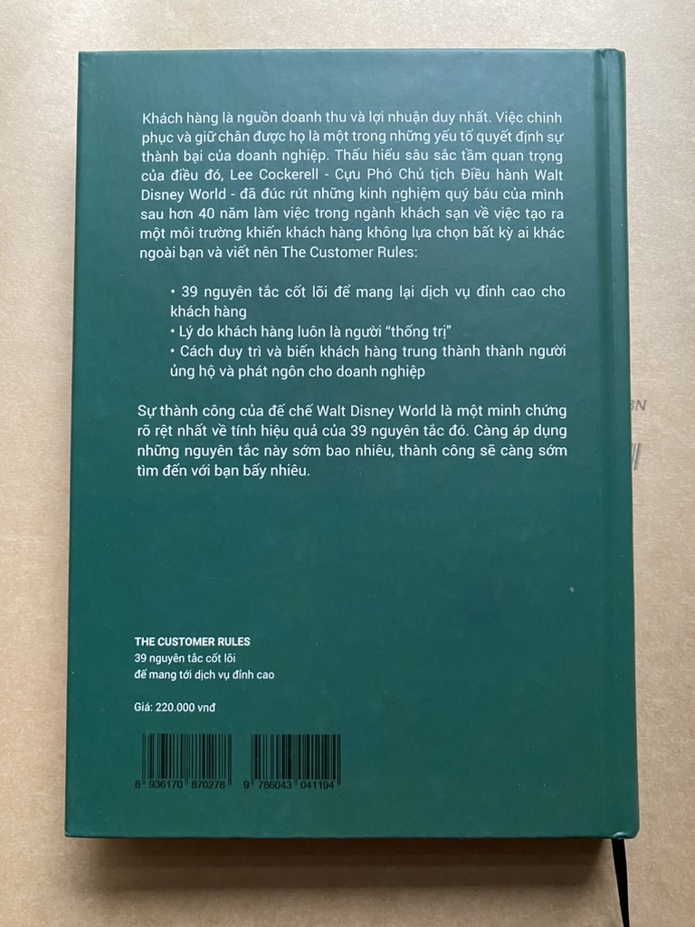 The Customer Rules - 39 Nguyên Tắc Cốt Lõi Để Mang Tới Dịch Vụ Đỉnh Cao ( Bìa Cứng )