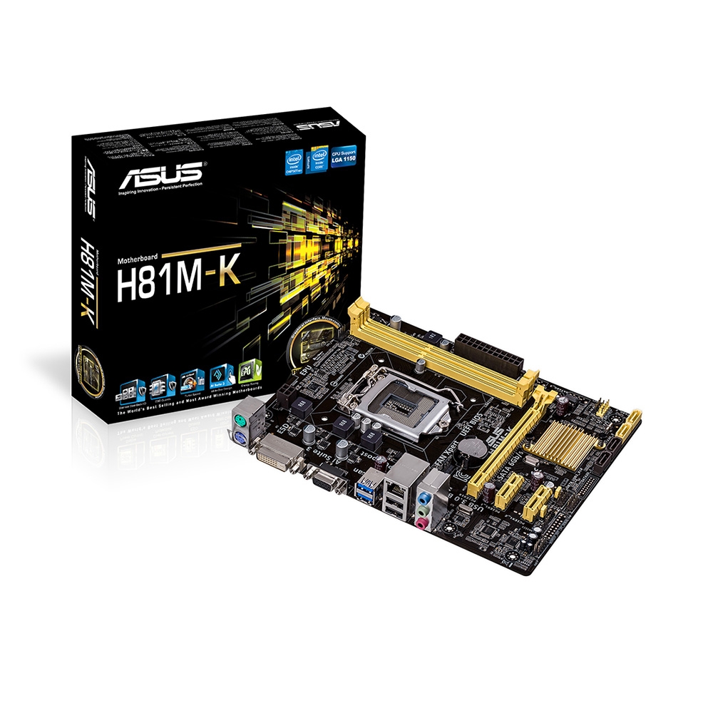 Bo Mạch Chủ Asus H81M-K (Micro-ATX/ LGA1150/ Ram DDR3/ DVI-D+VGA)