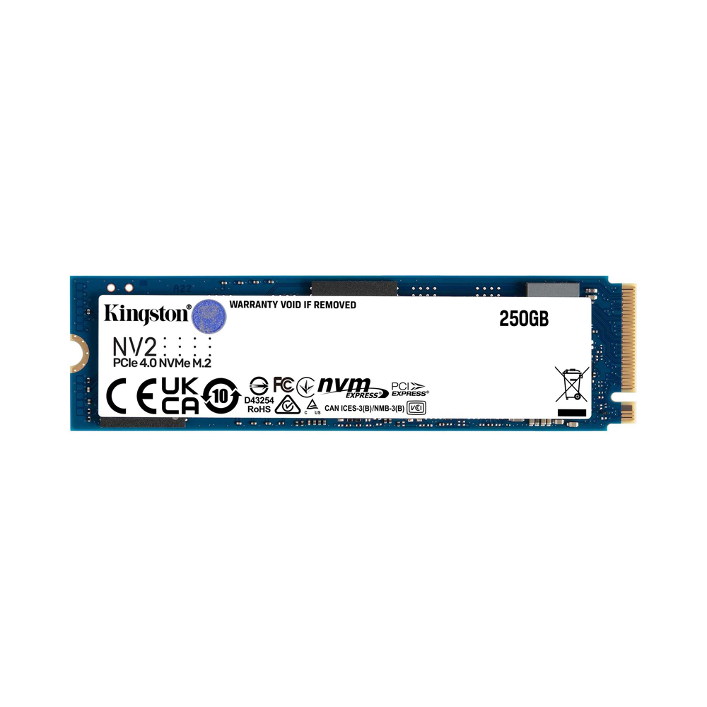 Ổ cứng gắn trong/ SSD Kingston NV2 250GB M.2 2280 PCIe Gen 4.0 NVMe (SNV2S/250G)