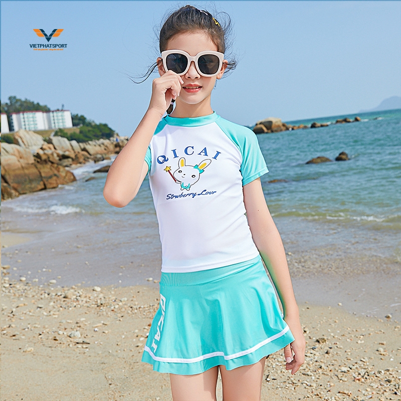 Đồ bơi bé gái váy rời 15