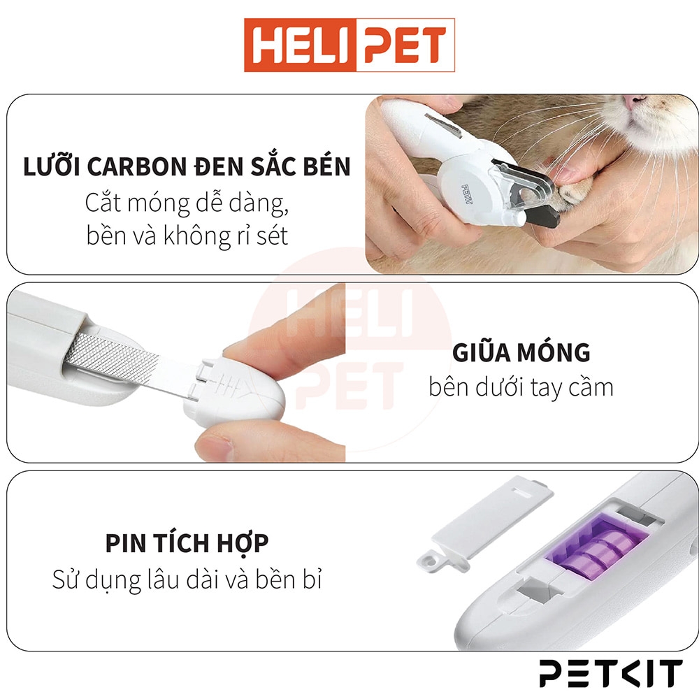 Kềm cắt móng chó mèo Petkit Pro