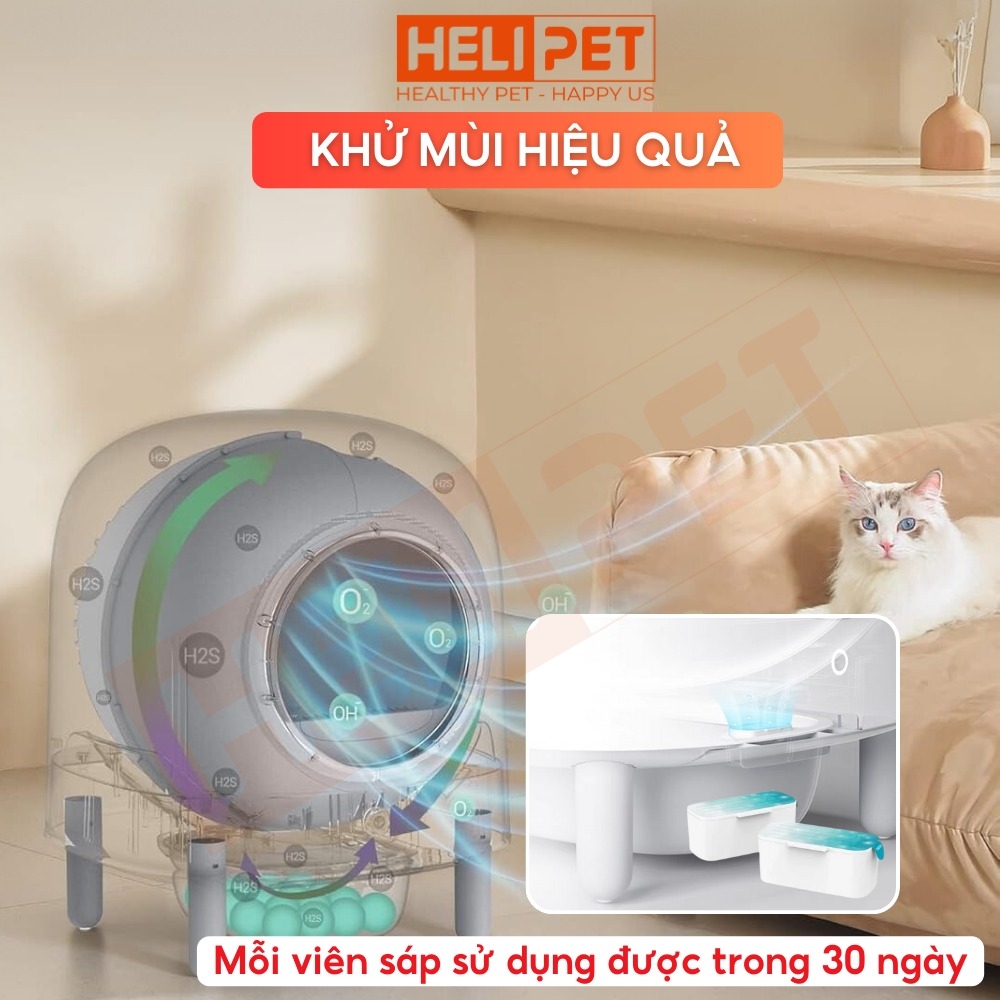 Máy dọn vệ sinh mèo PETREE x HELIPET