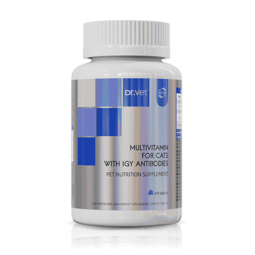 Vitamin tổng hợp cho mèo DR.VET có kháng thể IGY (200 viên)