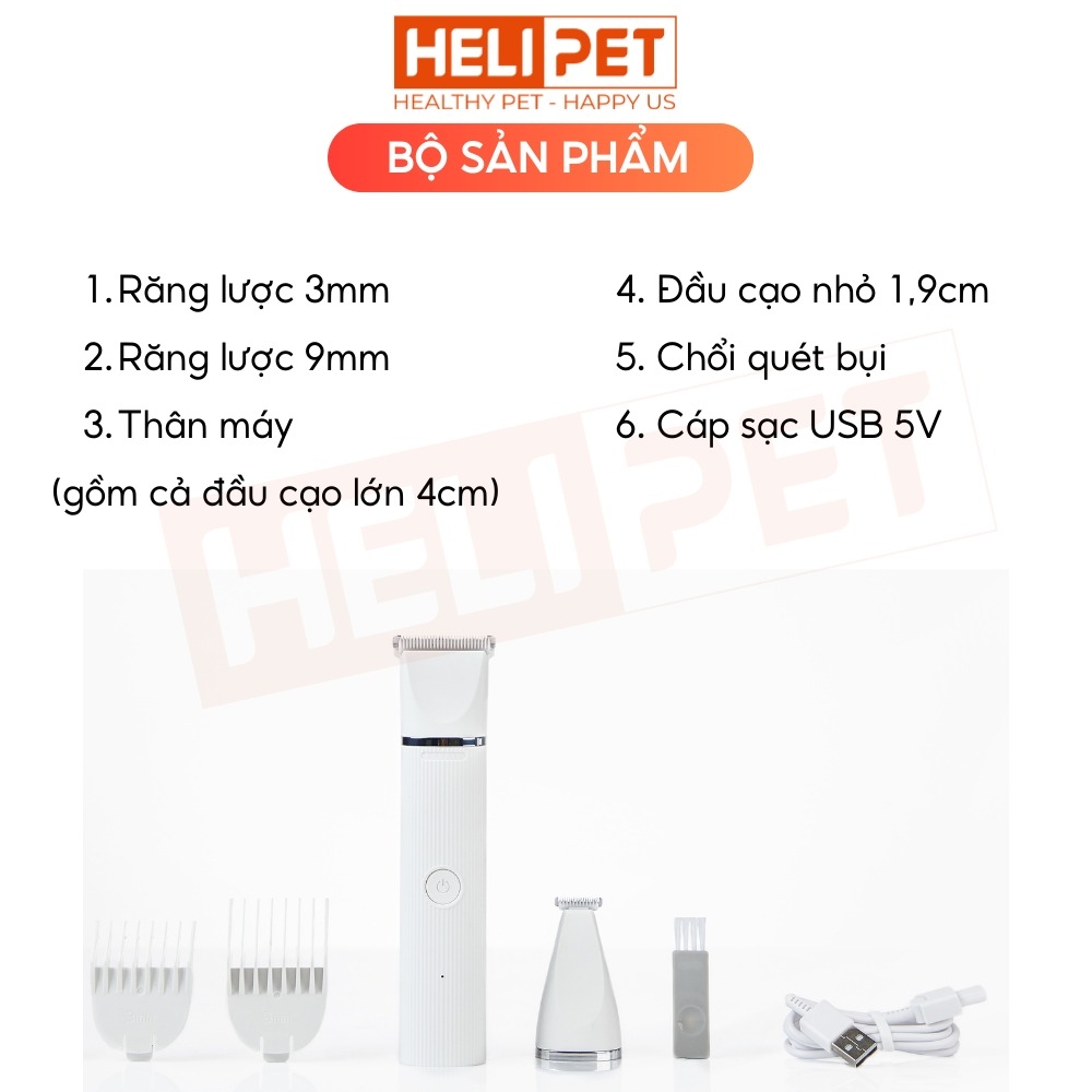 Tông đơ cắt lông chó mèo PETKIT 2in1 PRO