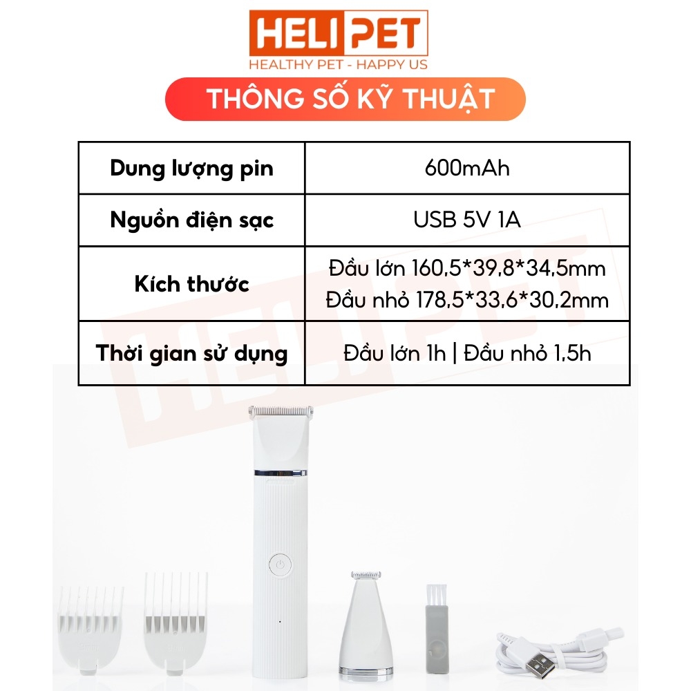 Tông đơ cắt lông chó mèo PETKIT 2in1 PRO