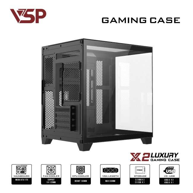 Case VSP X2 Luxury Đen