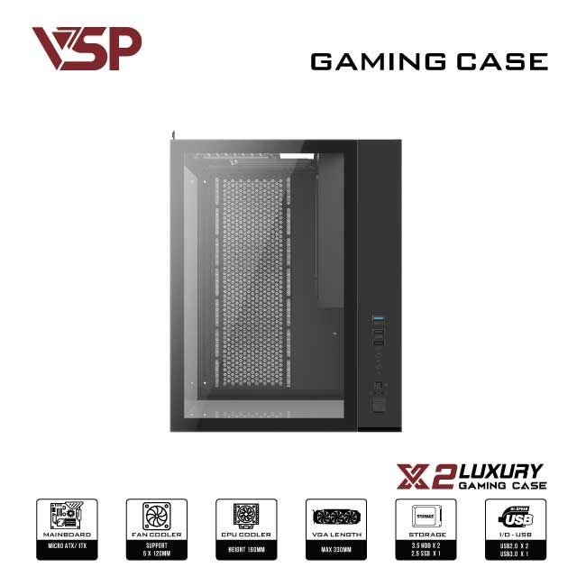 Case VSP X2 Luxury Đen