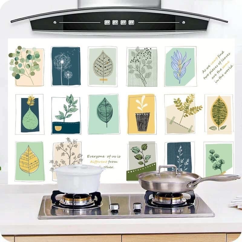 Cuộn giấy hoa dán tường nhà bếp chống thấm, chống bám bẩn, dễ dàng vệ sinh