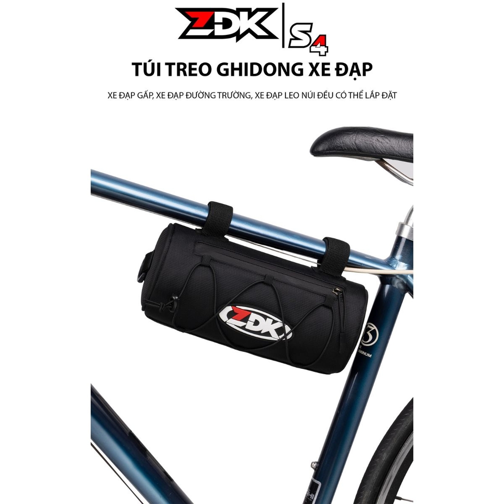 Túi ZDK S4 thiết kế hình trụ, dây Velcro chắc chắn