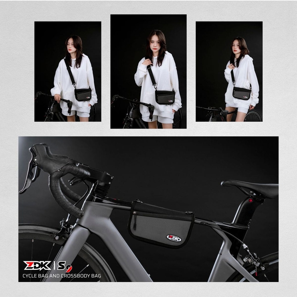 Túi ZDK S9 thiết kế thể thao, treo sườn hoặc đeo chéo tiện lợi