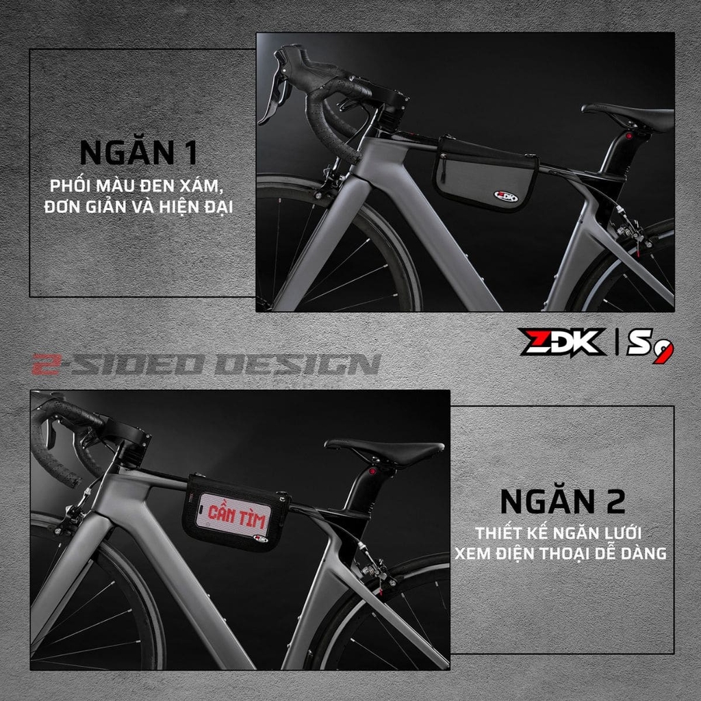 túi treo sườn xe đạp ZDK S9