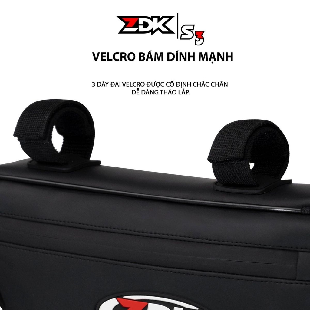 Dây Velcro cố định mạnh, không rung khi di chuyển