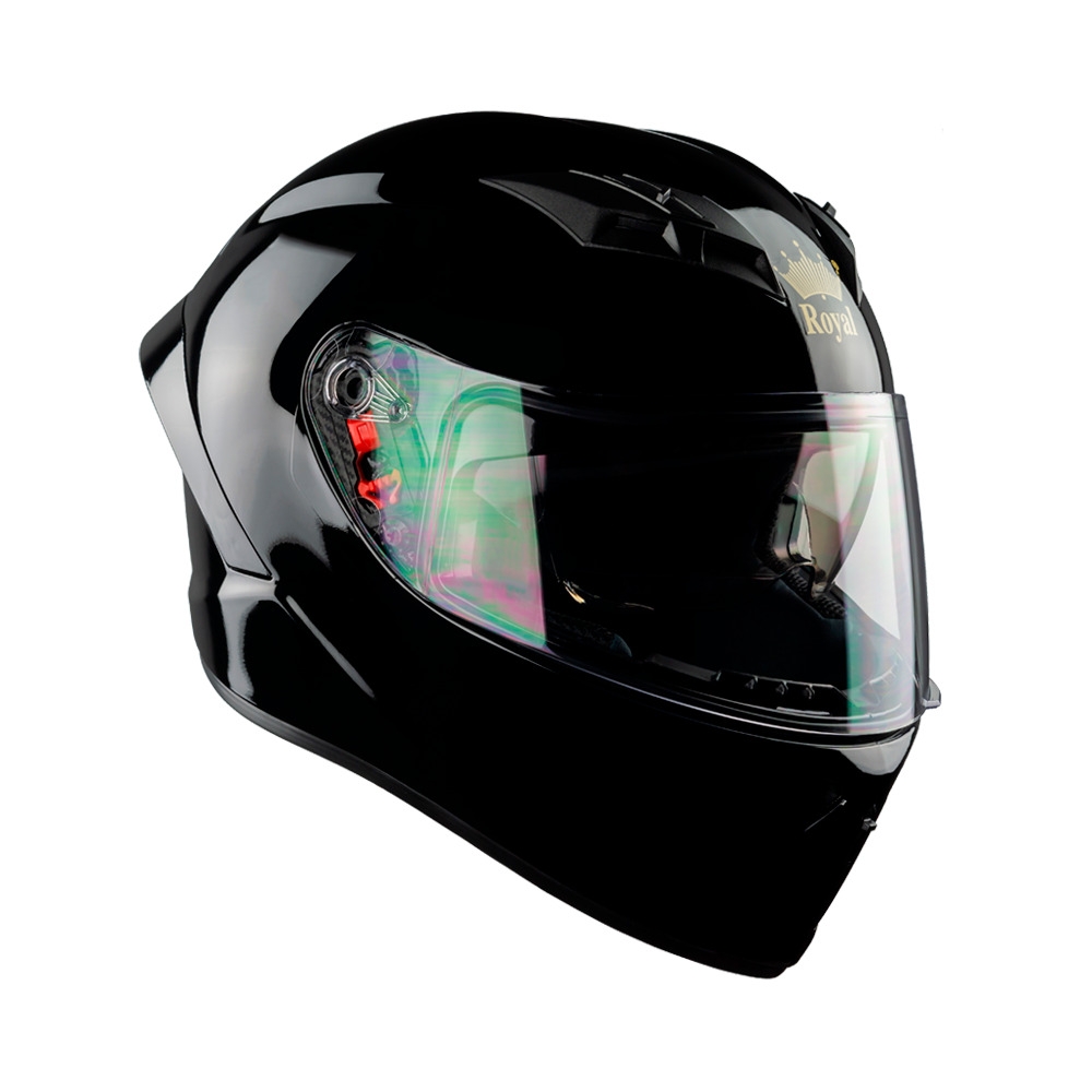 Mũ bảo hiểm fullface Royal M266 2 kính – Màu đen bóng, chính hãng