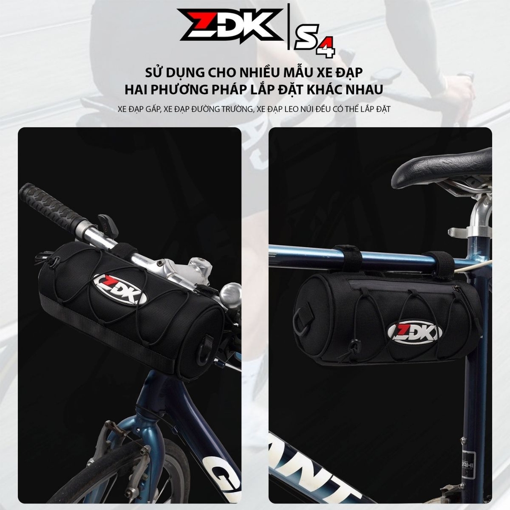 Túi Treo Ghidong Xe Đạp ZDK S4 Chính Hãng – Chống Trầy, Kháng Nước Nhẹ, Dung Tích 2L, Tiện Lợi Cho Mọi Dòng Xe Đạp