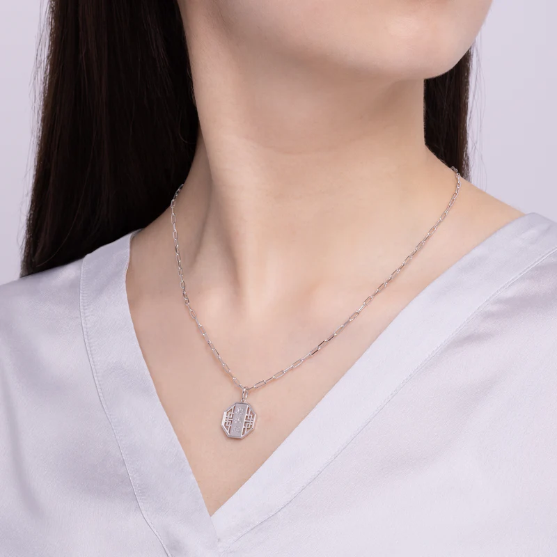 Charm - (Zhen Shan Ren Wondrous Bliss Charm- Silver 16mm)