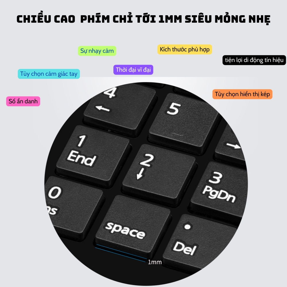 Bàn phím số mini máy tính chính hãng DEIOG DY-900 có dây cổng USB dành cho làm việc thu ngân , tính toán hàng chính hãng mẫu mới