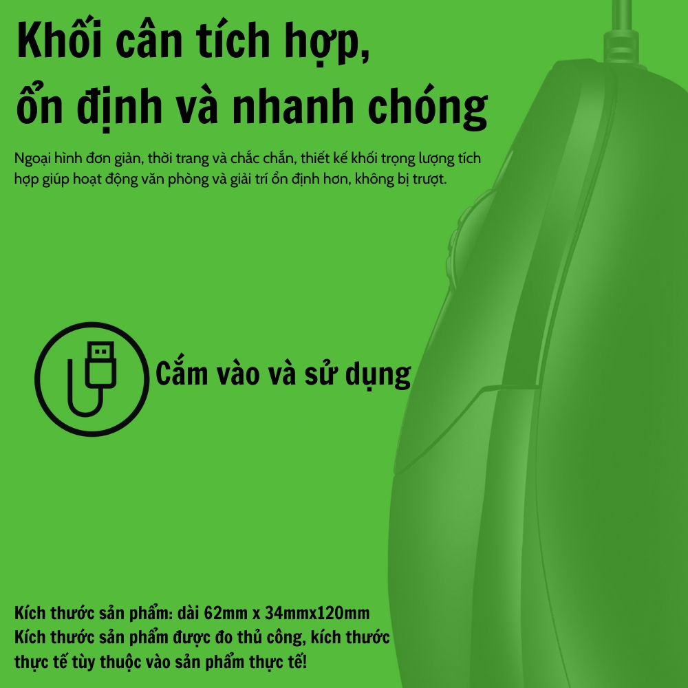Chuột Văn Phòng Chính Hãng Deiog DY-F4 USB Có Dây 1000DPI Dành Cho Laptop , Máy Tính Để Bàn