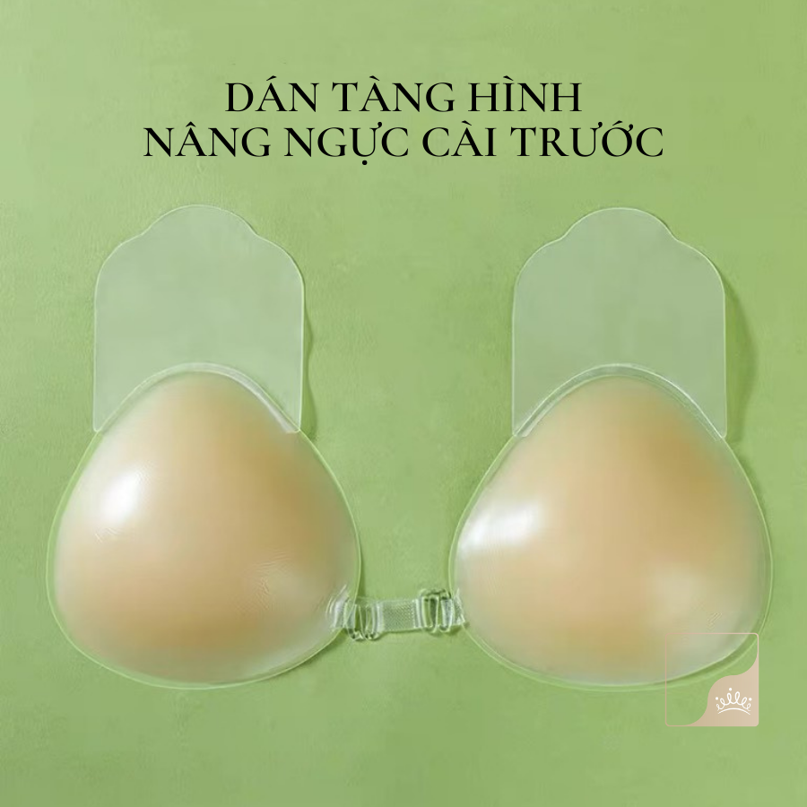 Miếng dán ngực silicon tàng hình cài trước - nâng ngực, chống sệ, định hình chắc chắn