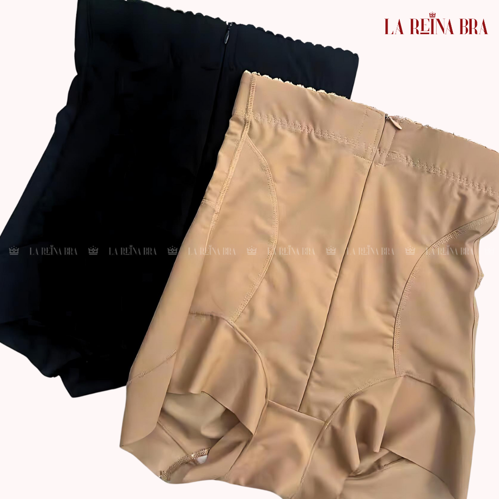 Quần Định Hình LA REINA BRA Quần Gen Bụng Nâng Mông Cạp Cao Khóa Kéo Hai Lớp Quần Đùi - LRQG021