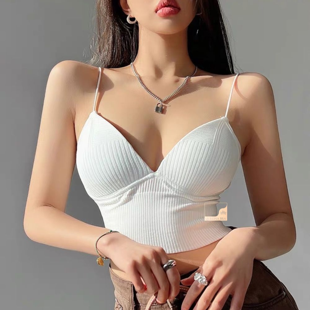 Bra 2 dây gân tăm viền ngực sexy