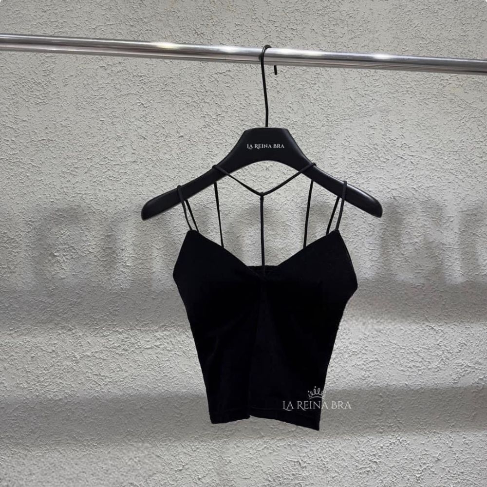 Bralette nhung lụa dây chữ Y