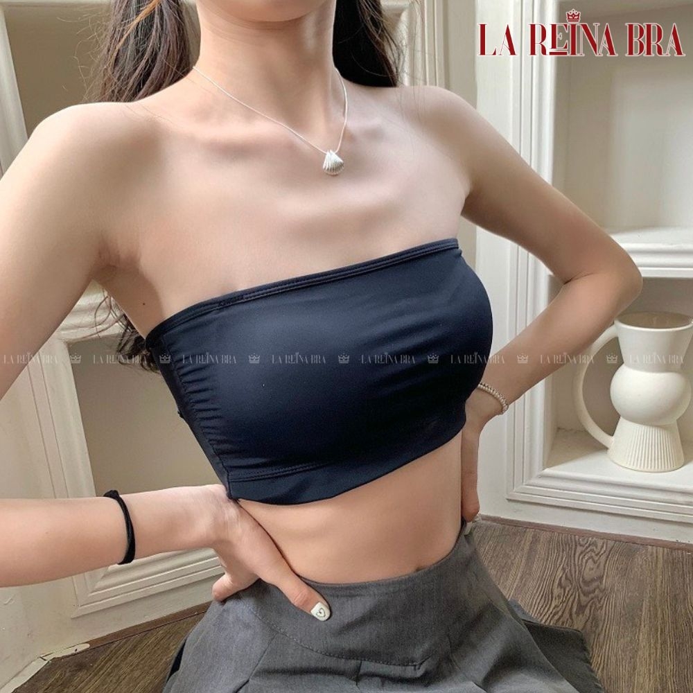 Quây cotton chống tụt  LA REINA BRA thiết kế cúp hạt massage, đệm mỏng thoáng khí