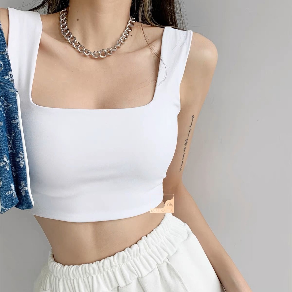 Croptop su dây bản to