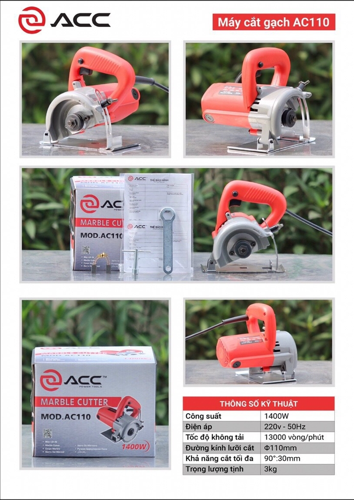 Máy cắt gạch ACC AC110