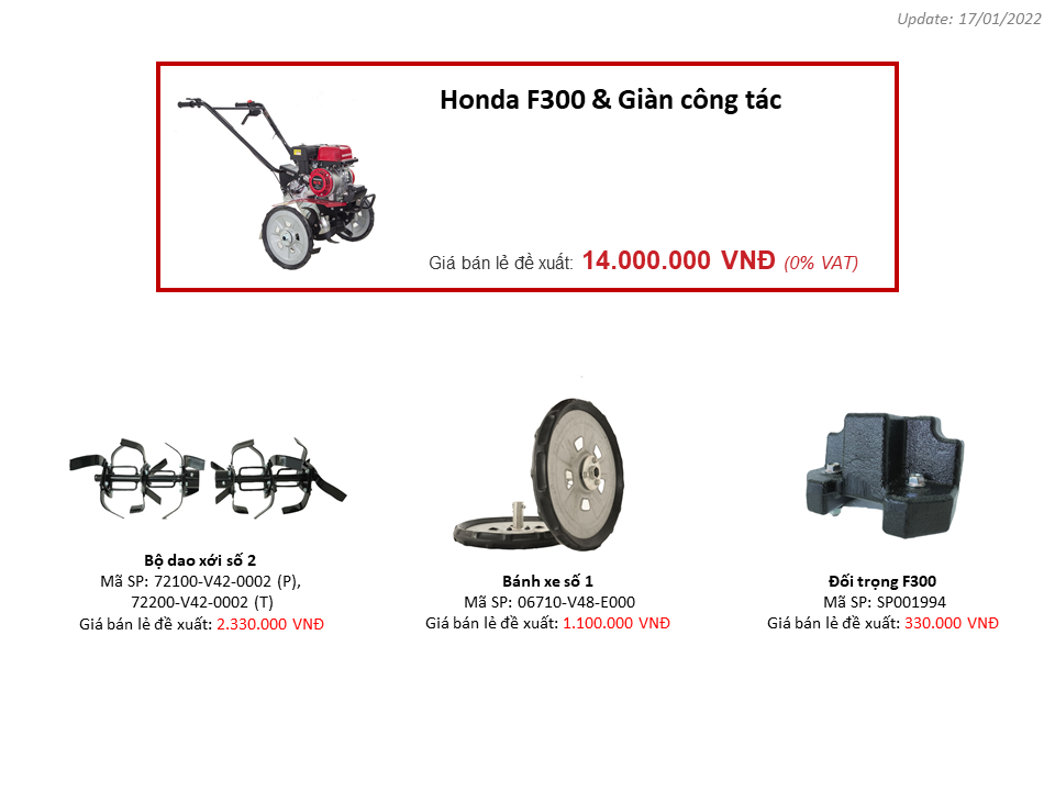 Máy xới đất Honda F300 IN