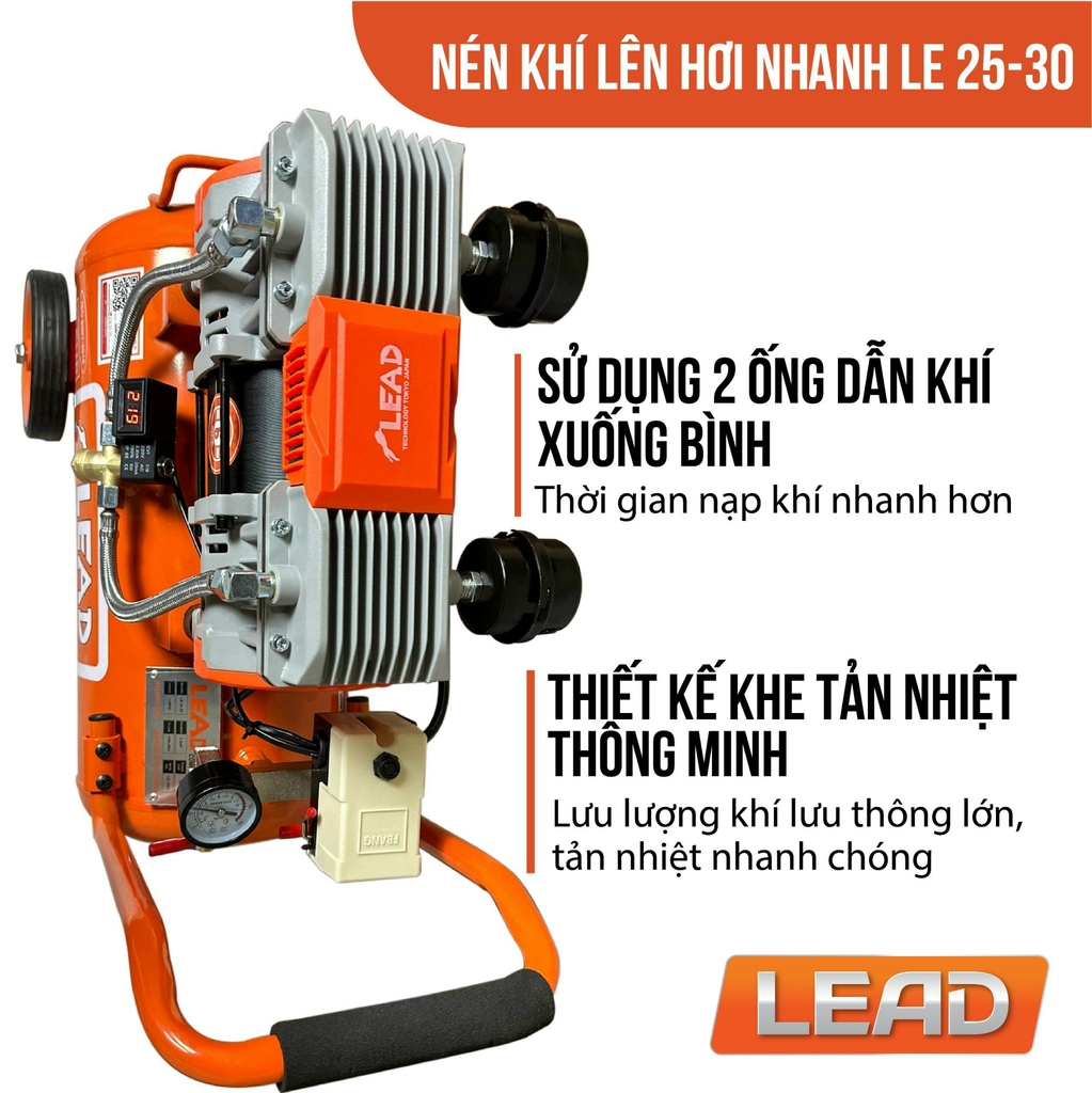 Máy nén khí không dầu LEAD LE25-30