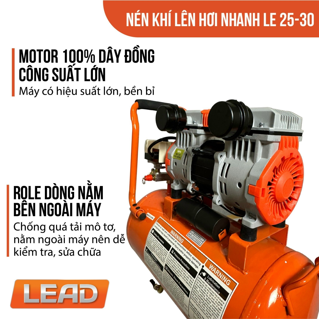 Máy nén khí không dầu LEAD LE25-30