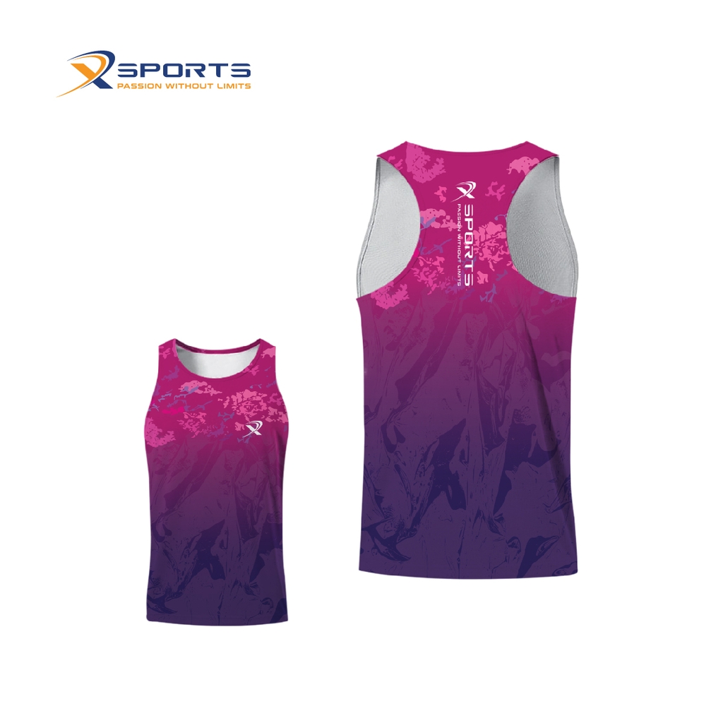 Áo chạy bộ nam nữ Tím mộng mơ MS368