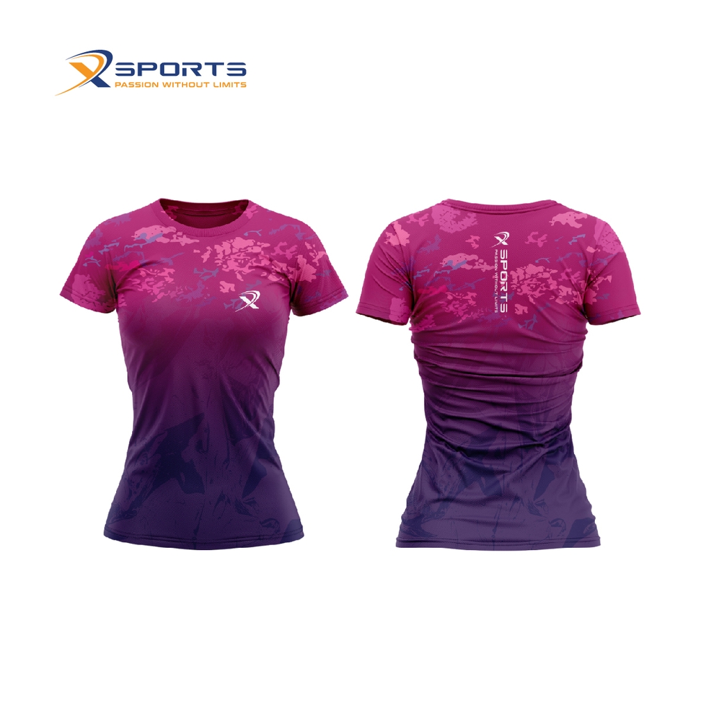 Áo chạy bộ nam nữ Tím mộng mơ MS368