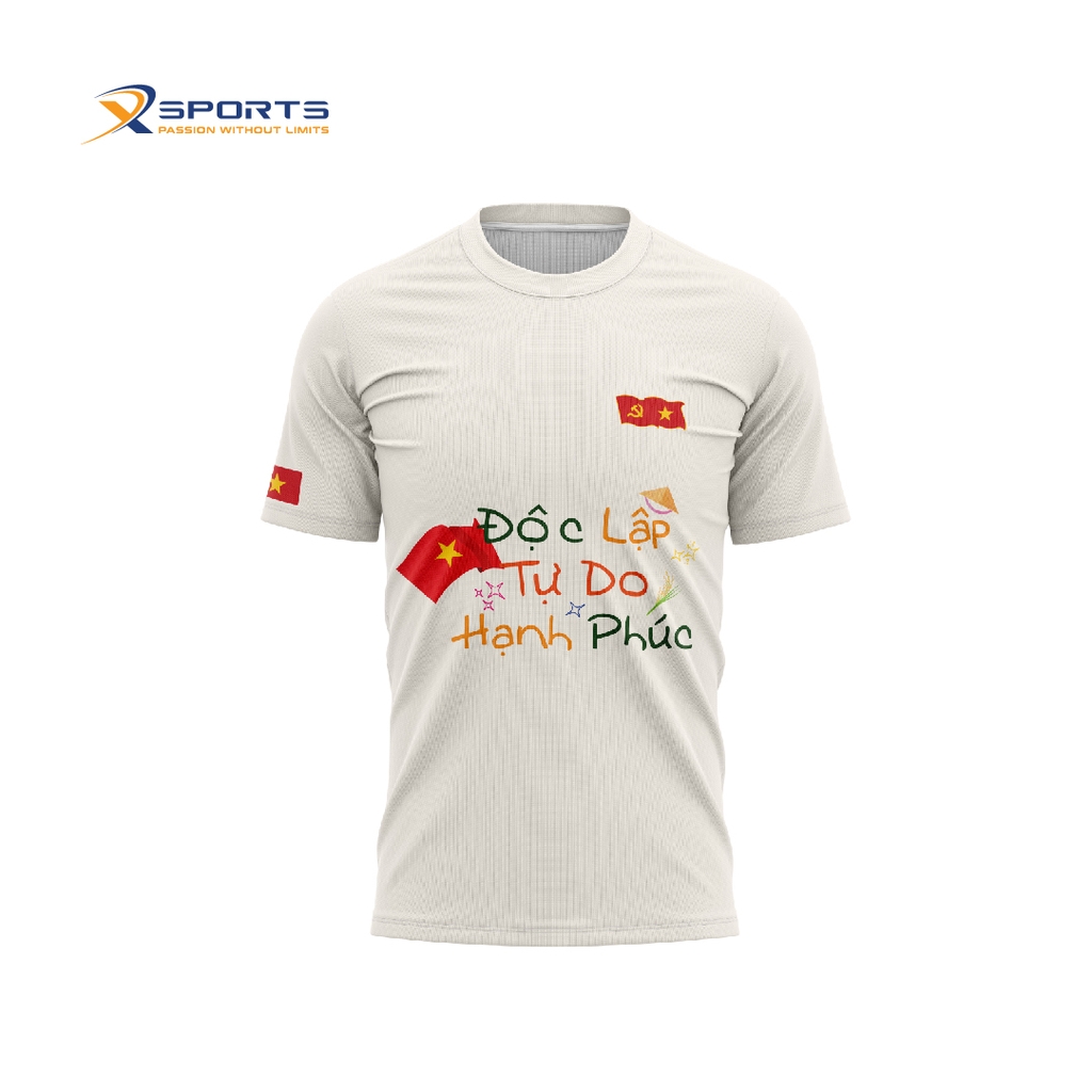 Áo chạy bộ nam nữ Việt Nam độc lập MS362