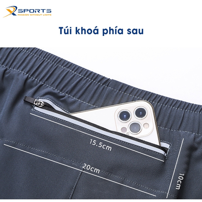 QUẦN CHẠY BỘ HAI LỚP LEGO DÀNH CHO NAM THOÁNG KHÍ MS206