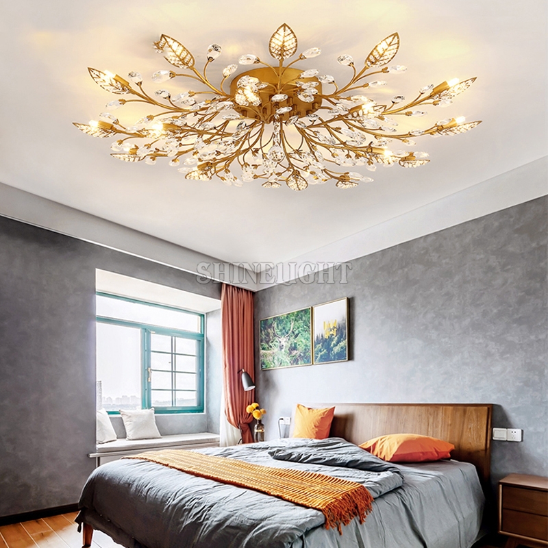 ĐÈN MÂM LED 15 CÁNH BLACK/GOLD