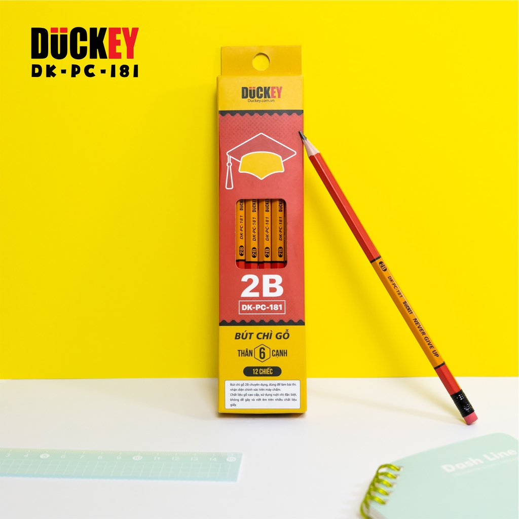 Bút Chì 2B Sĩ Tử DUCKEY DK-PC-181