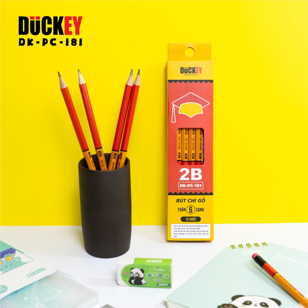 Bút Chì 2B Sĩ Tử DUCKEY DK-PC-181