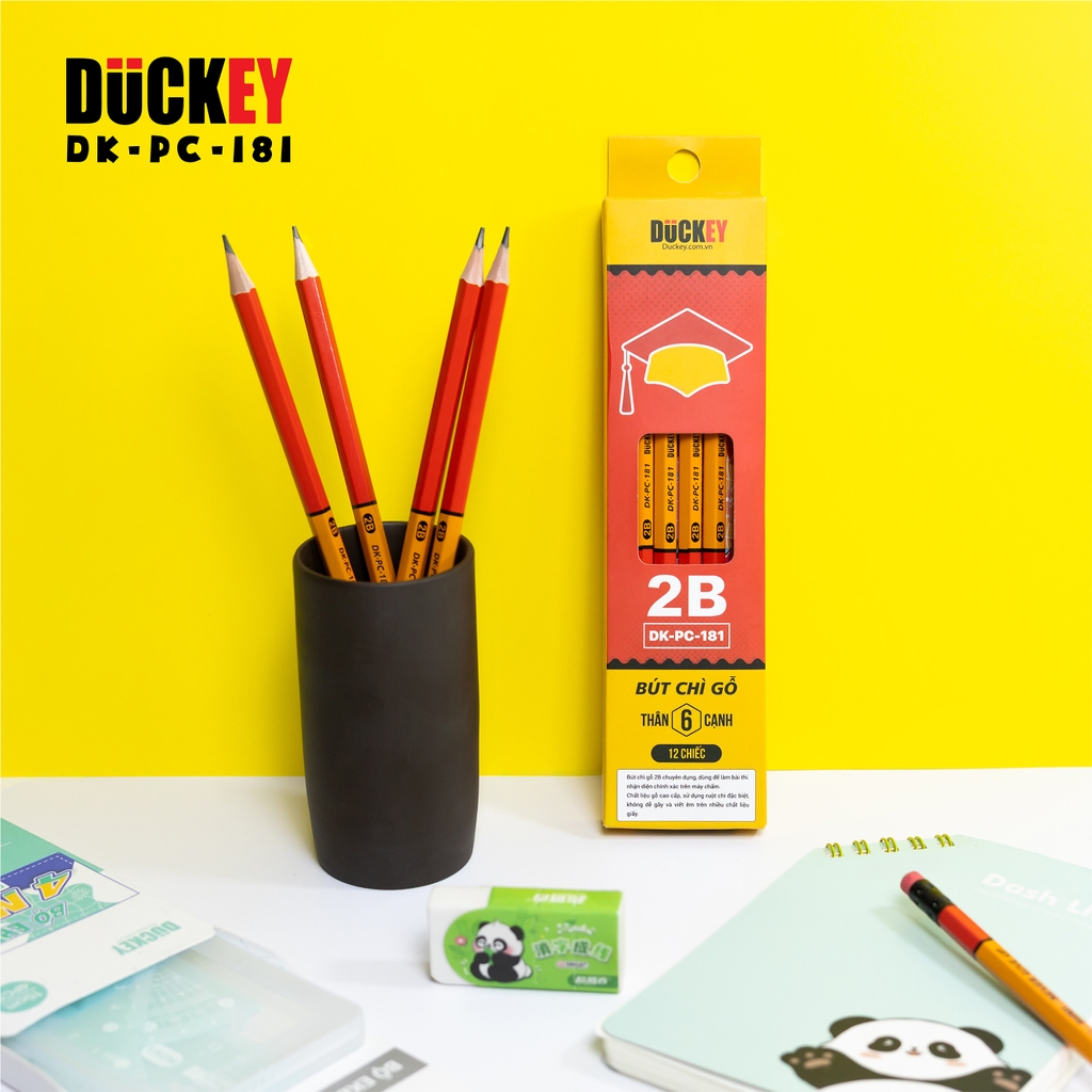 Bút Chì 2B Sĩ Tử DUCKEY DK-PC-181