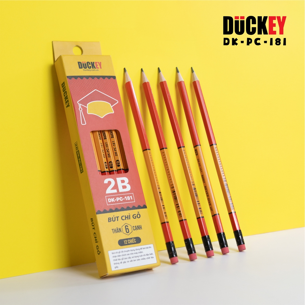 Bút Chì 2B Sĩ Tử DUCKEY DK-PC-181