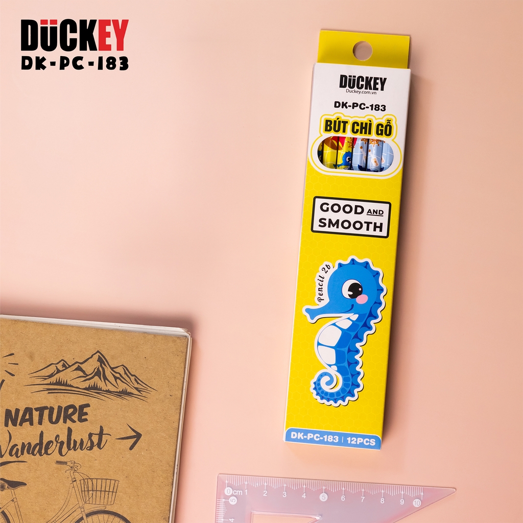 Bút Chì 2B Sinh Vật Biển DUCKEY DK-PC-183