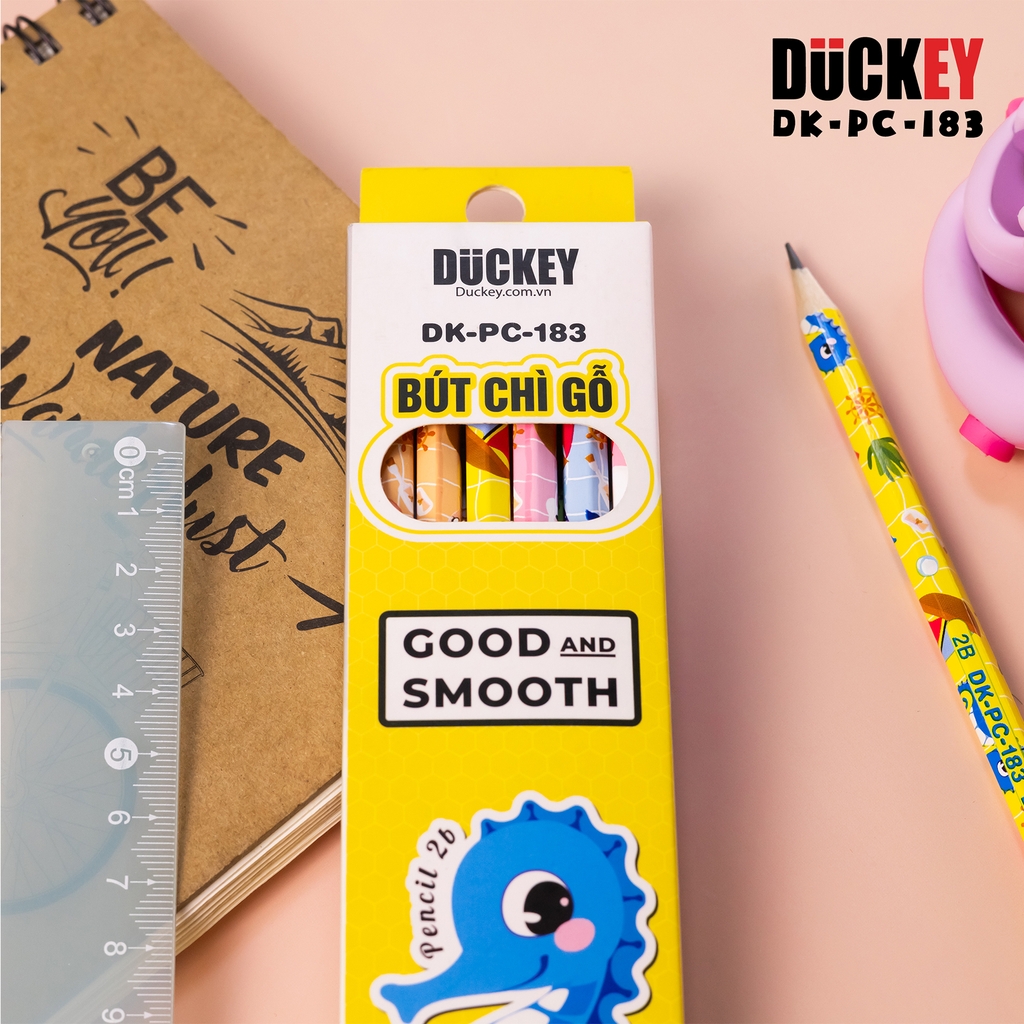 Bút Chì 2B Sinh Vật Biển DUCKEY DK-PC-183