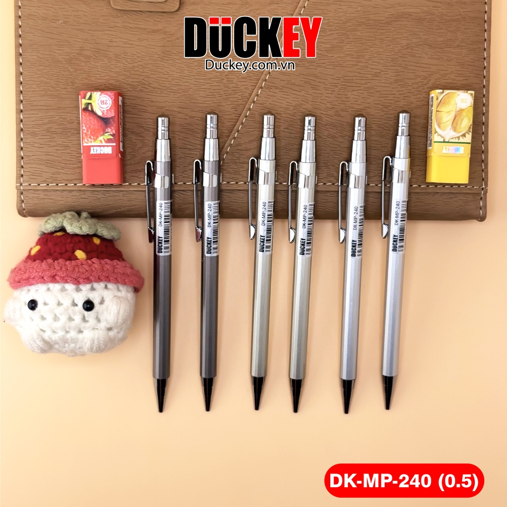 Bút chì kim Duckey DK-MP-240 0.5mm thân kim loại siêu bền