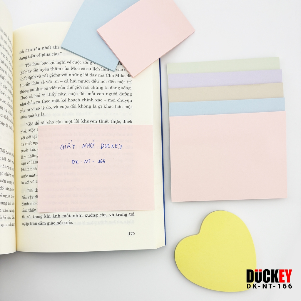 Giấy nhớ 5 màu Pastel DK-NT-166 76x102 thương hiệu DUCKEY