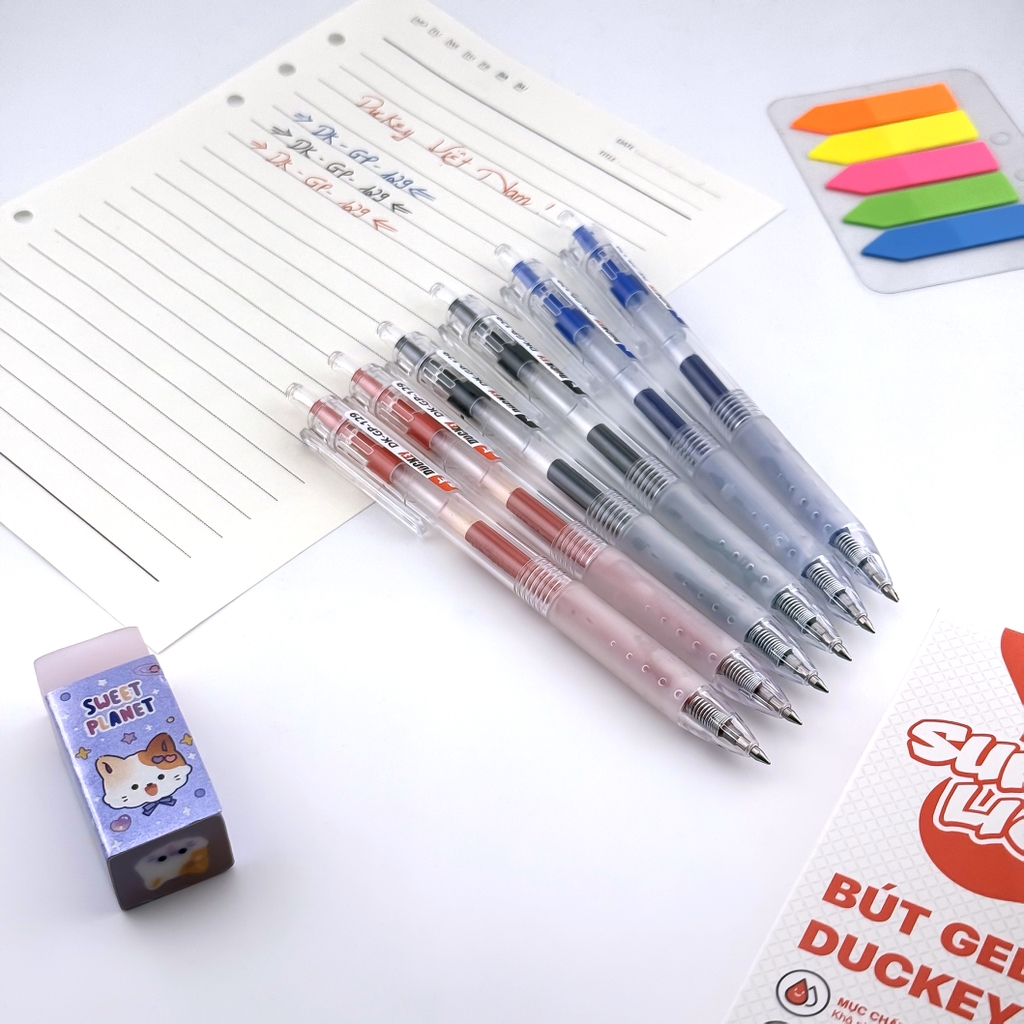 Bộ 96 Bút Gel Duckey Super Light DK-GP-129: Siêu Nhẹ, Siêu Mượt!