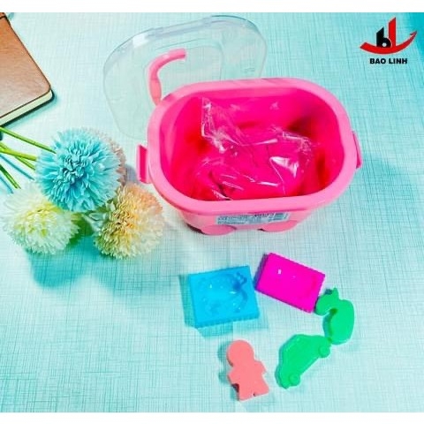Cát động lực DUCKEY. Bộ sản phẩm XJY-9519 500g - Tặng kèm nhiều phụ kiện - Hộp đựng bắt mắt.