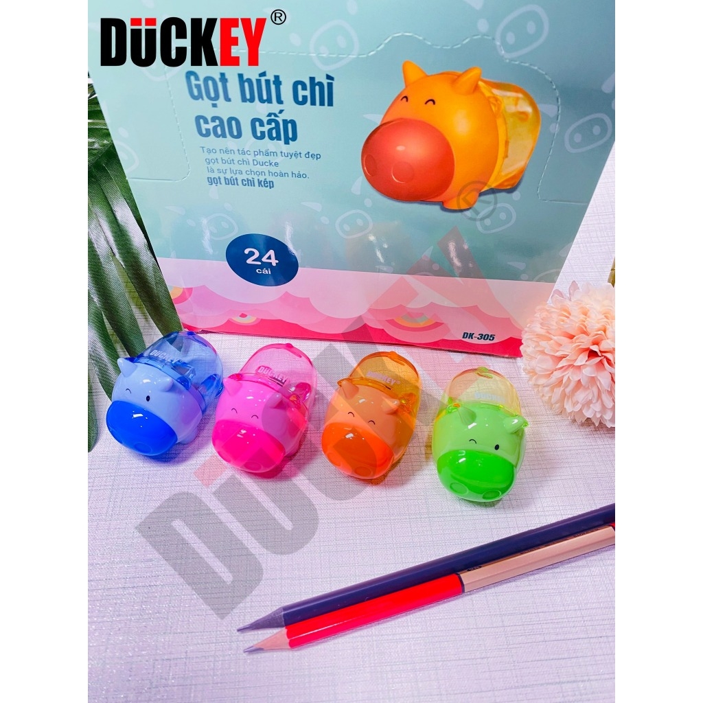 GỌT BÚT CHÌ CUTE HÌNH CON HEO. CHUẨN THƯƠNG HIỆU DUCKEY- MÃ DK-305