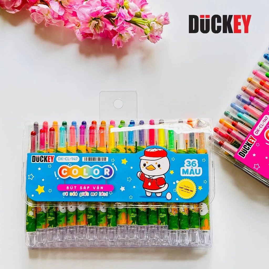 Sáp Vặn DUCKEY DK-CL-147 (36 Màu – Đóng Vỉ)