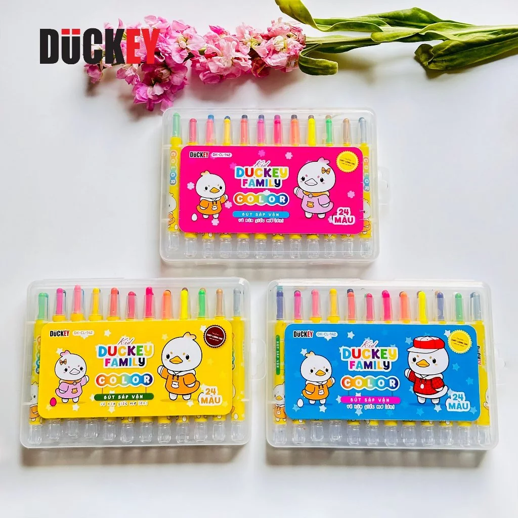 Sáp Vặn Màu DUCKEY DK-CL-142 (24 Màu)