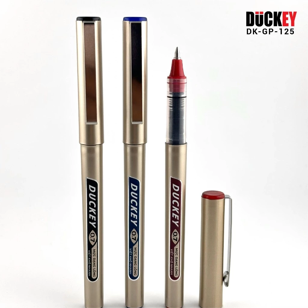 Bút ký nước mực liền thân Duckey DK-GP-125 ngòi đậm nét 0.7mm - thương hiệu Việt Nam